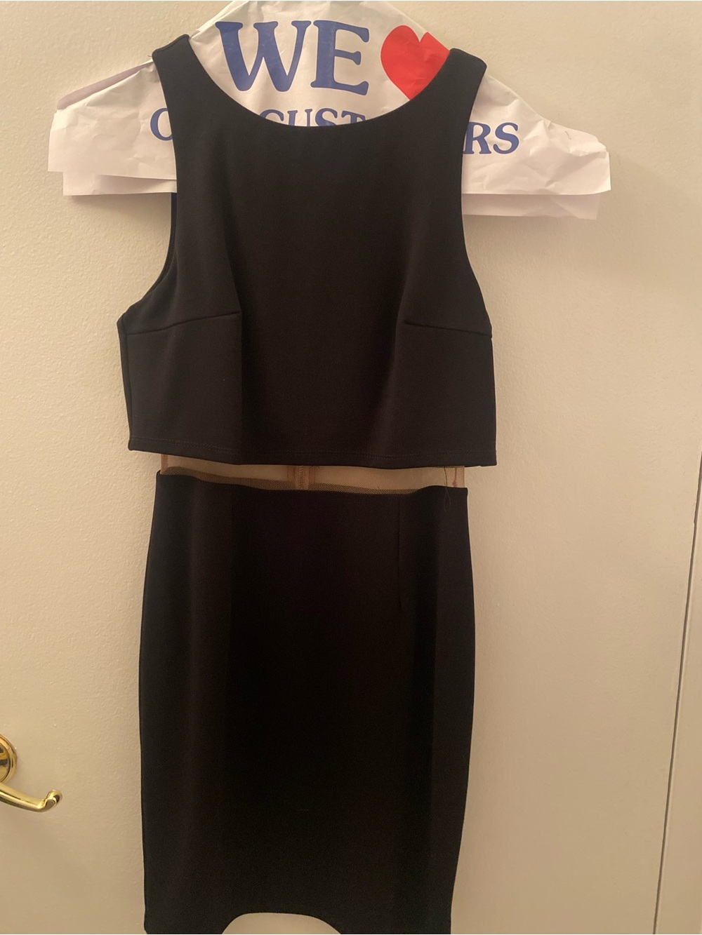 Bailey 44 Black Two-Piece Crop Top & Pencil Skirt Set